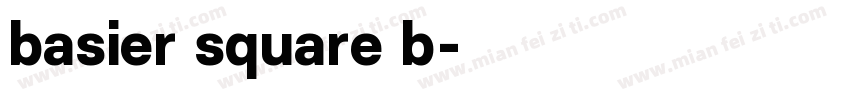 basier square b字体转换